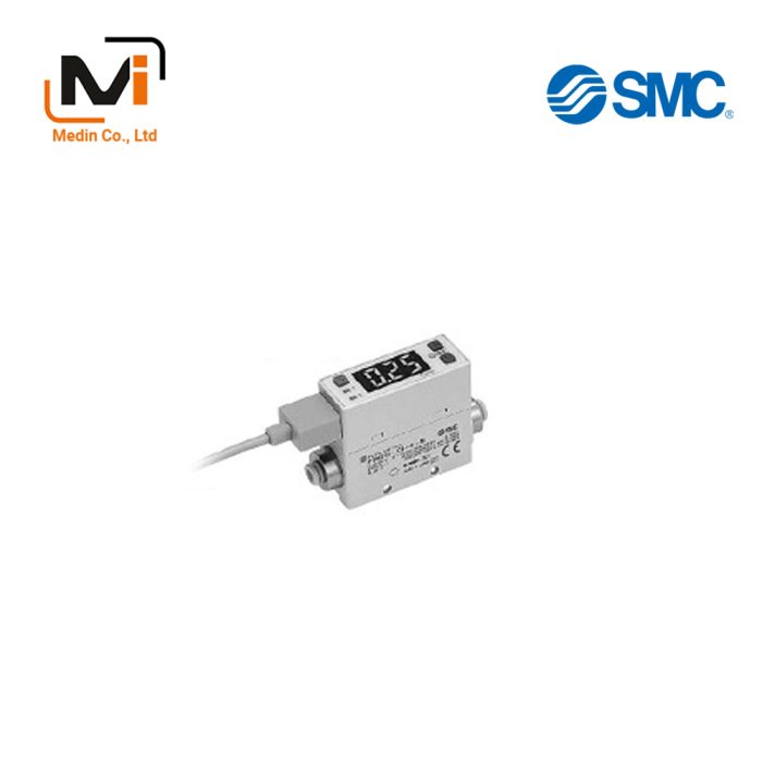 2-Color Display Digital Flow Switch, Display Integrated Type, Rechargeable Battery Compatible 25 A-PFM7 Series - Cảm Biến Áp Suất SMC