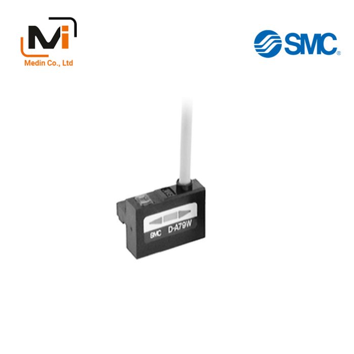 2-Color Indication Type Reed Auto Switch, Rail Mounting-Style, D-A79W - Cảm biến xi lanh khí SMC